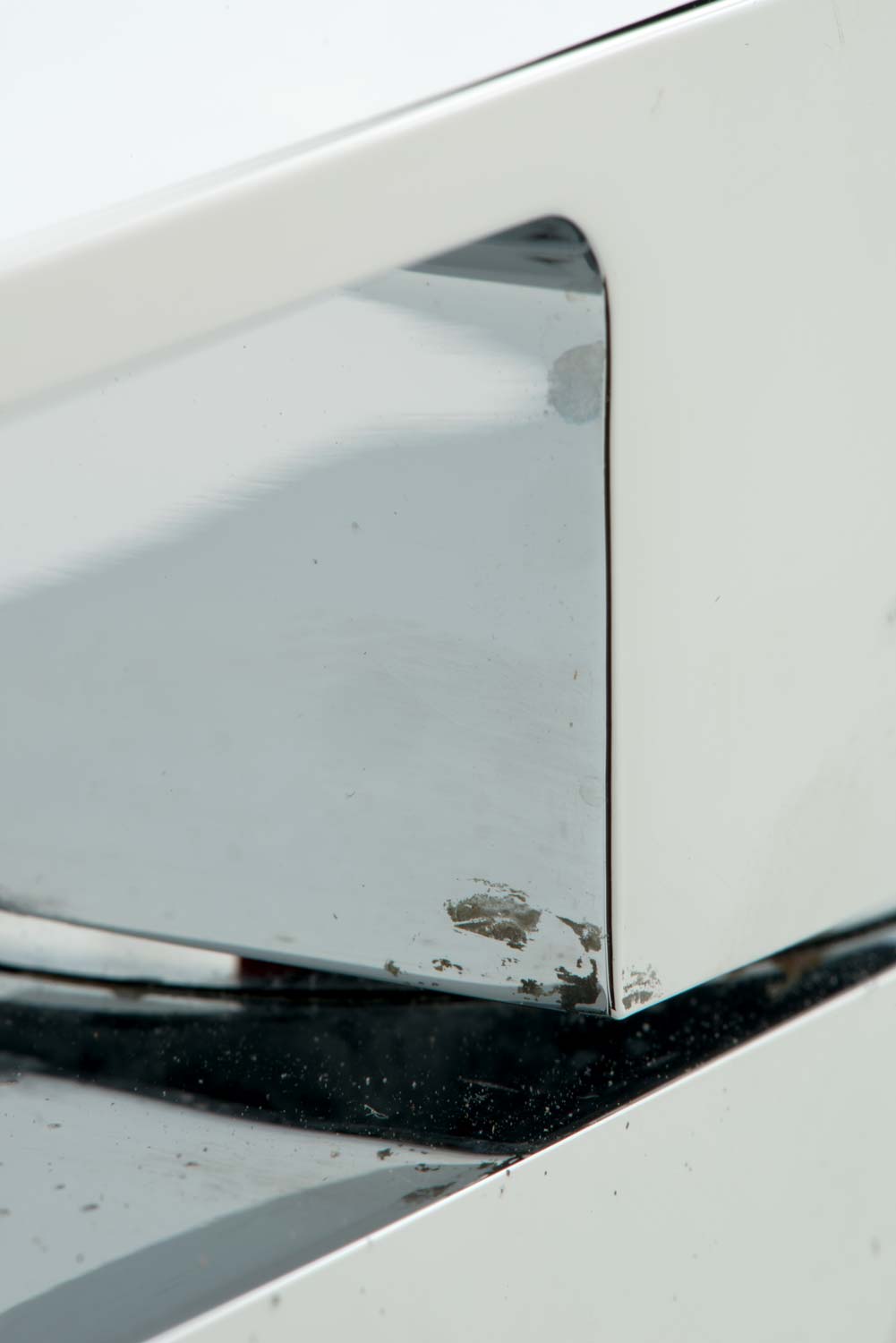 Close up of salt corrosion testing - after