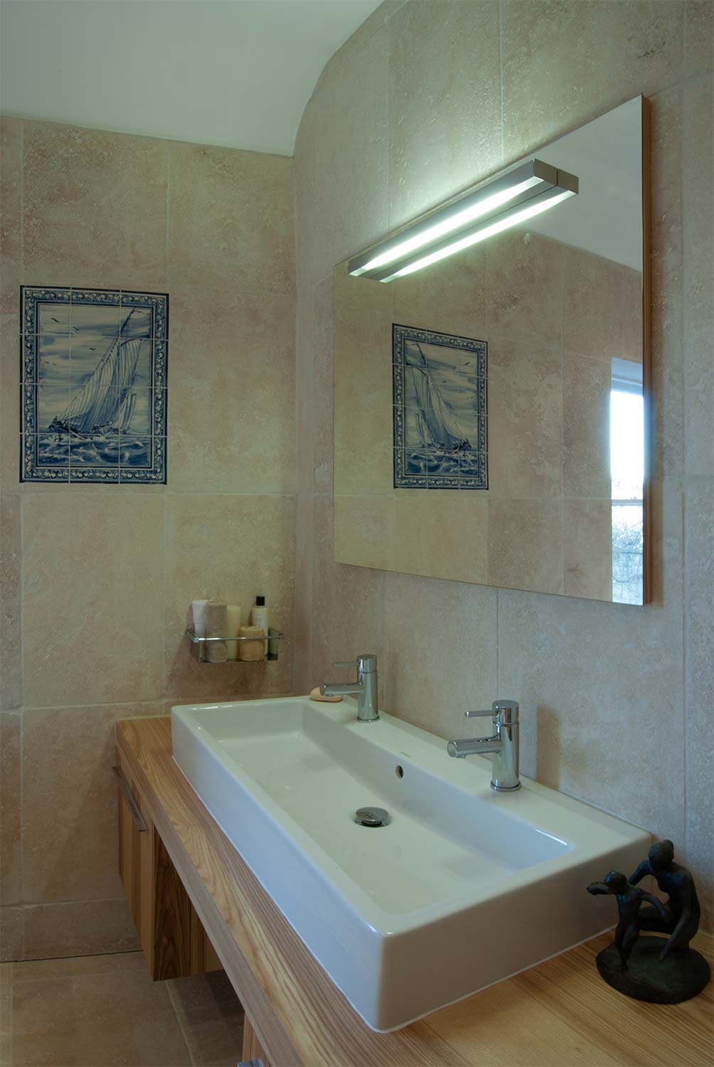 A real bathroom shot on location in a client's home