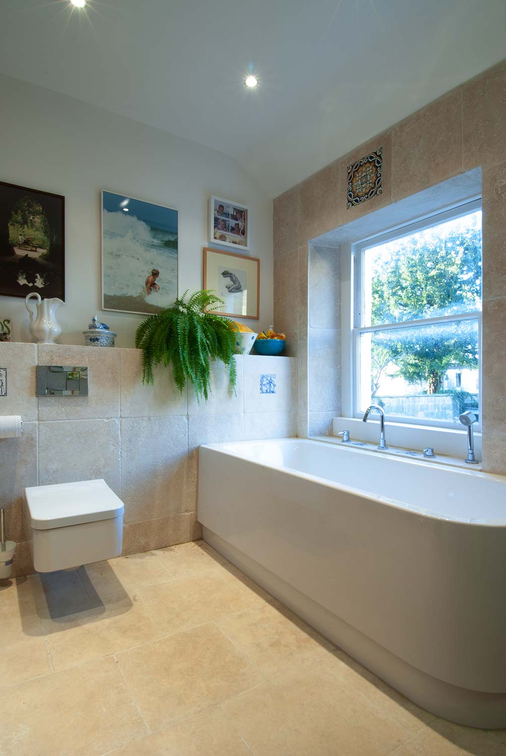 A real bathroom shot on location in a client's home