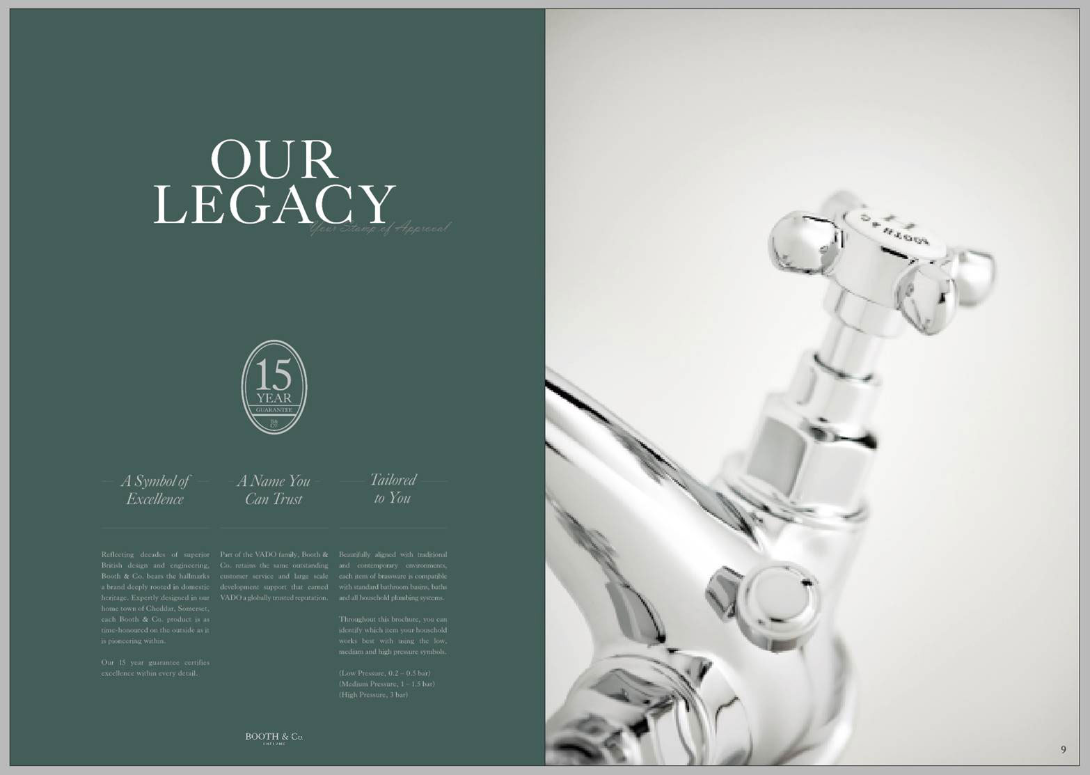 Brochure design layout showing image placement
